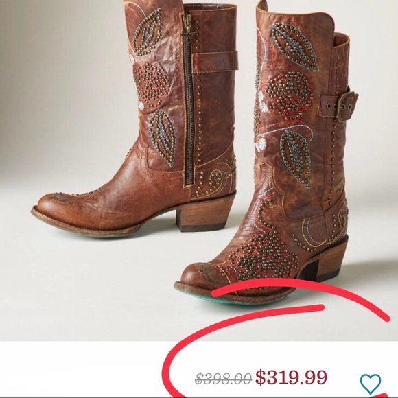 🆕 LANE BOOTS Women Cowgirl Mariette Studded Boots - Picture 2 of 2